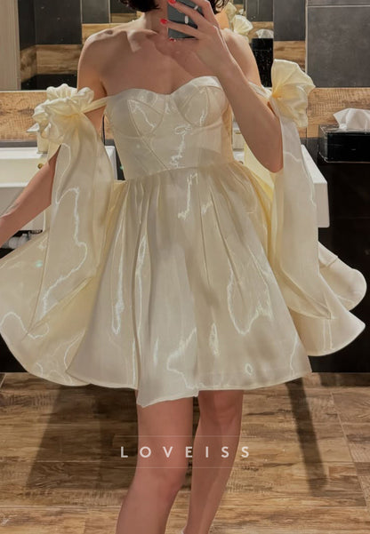 Sweetheart Sleek Sparkly A-Line Party Homecoming Dress