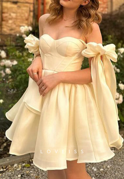 Sweetheart Sleek Sparkly A-Line Party Homecoming Dress