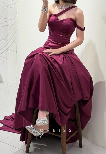 Sweetheart Sleeveless Corset A-Line Prom Dress