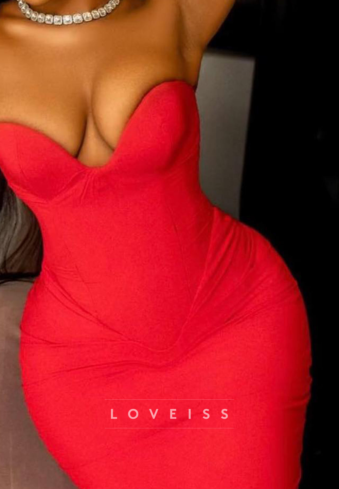 Sweetheart Sleeveless Corset Mermaid Prom Dress