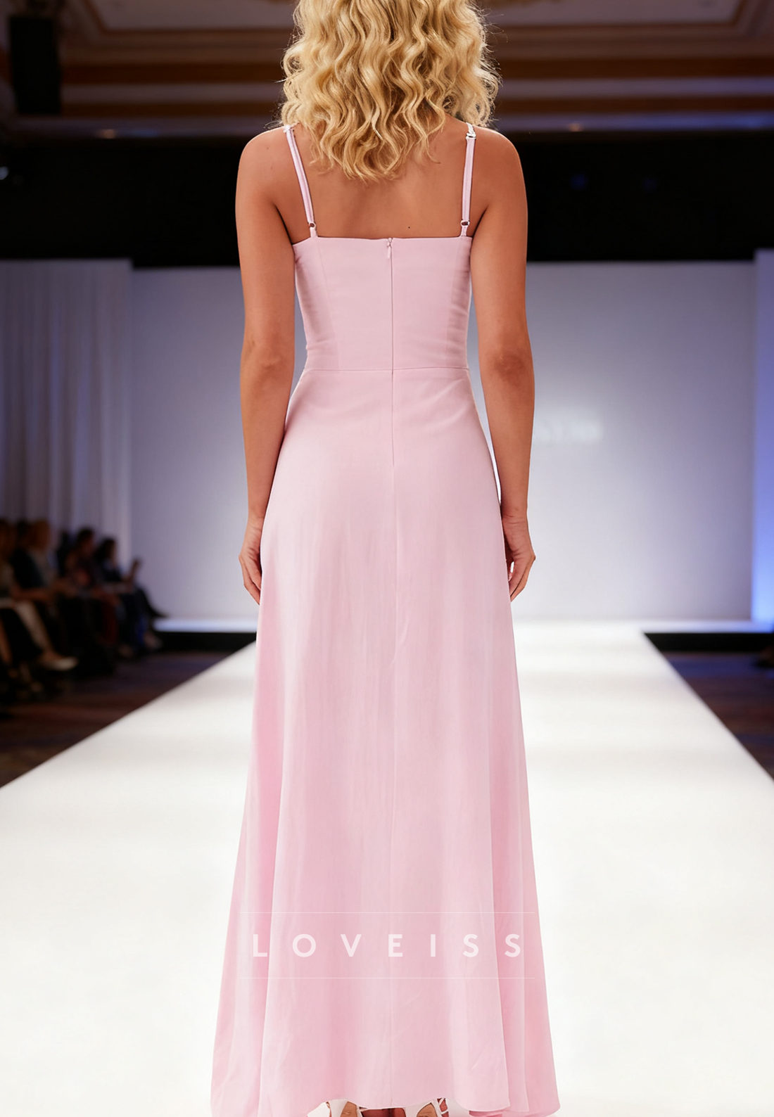 Sweetheart Spaghetti Straps Sleek A-Line Prom Dress