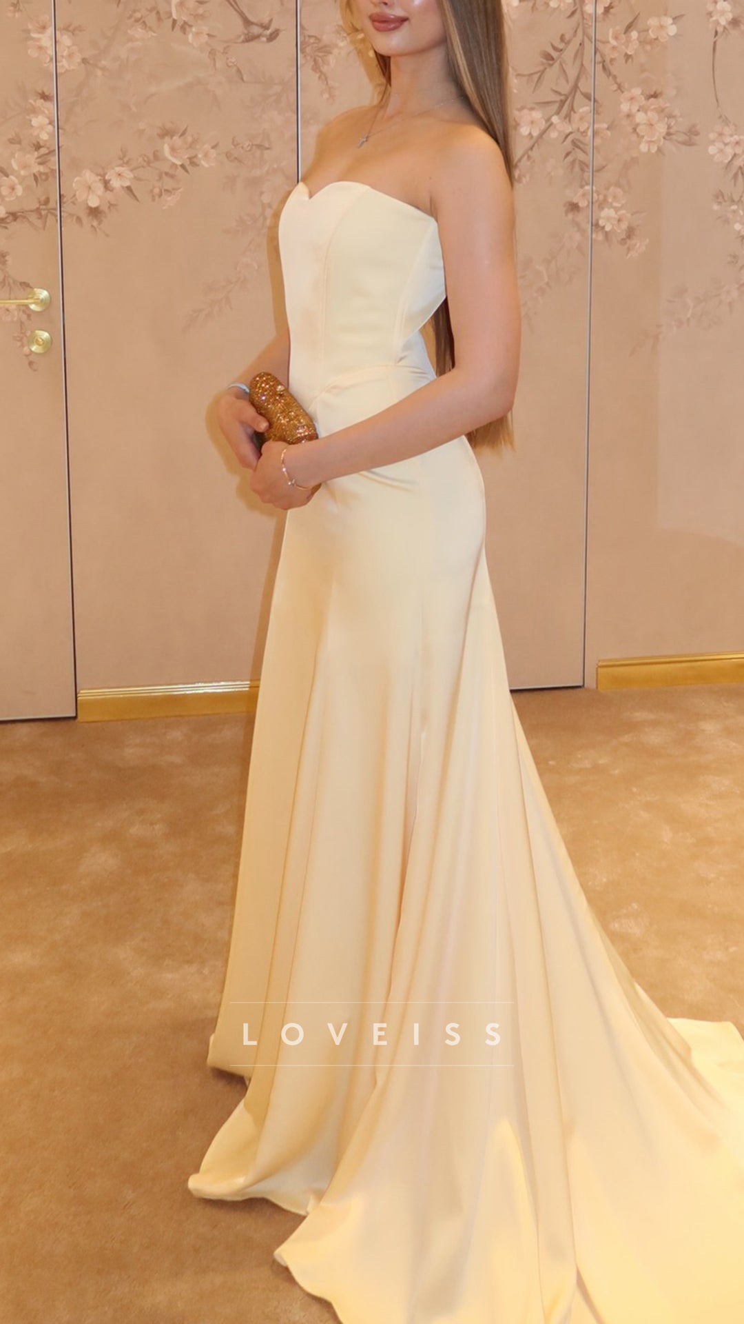 Sweetheart Strapless Sleek Mermaid Prom Dress