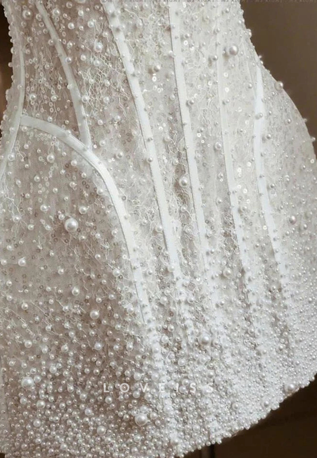 Sweetheart Straps Beaded A-Line Short Wedding Dress