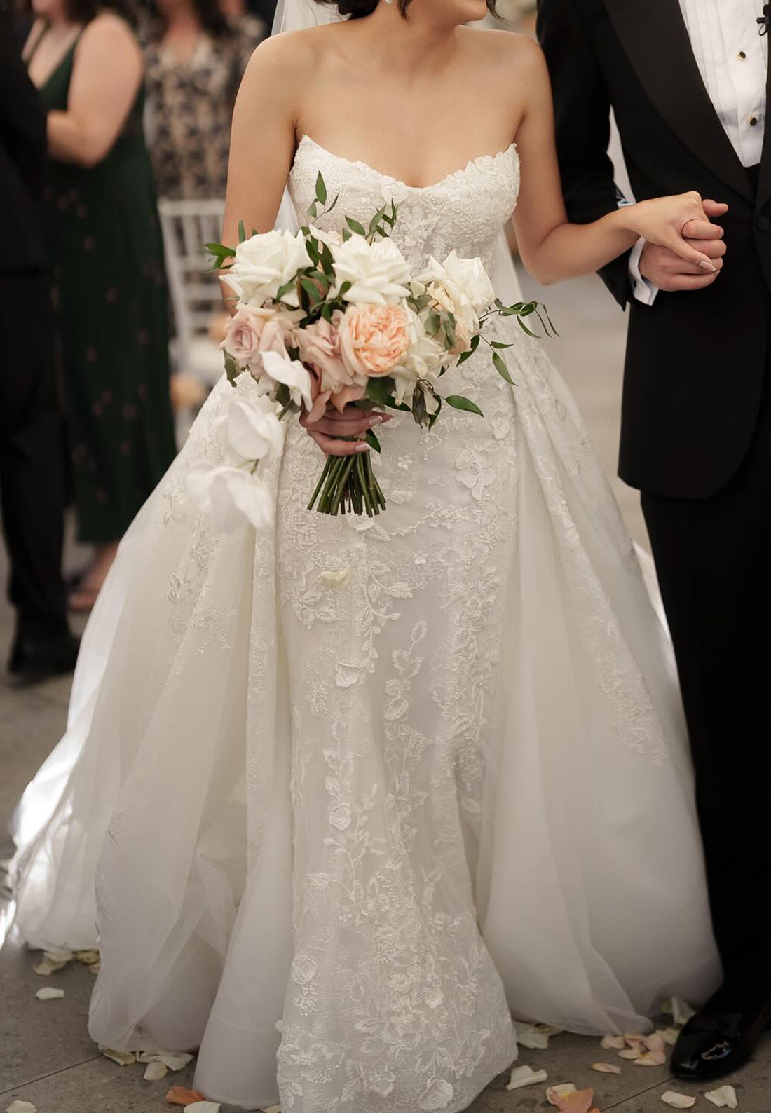 Swetheart Strapless Appliques Mermaid Wedding Dress