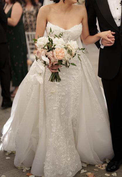 Swetheart Strapless Appliques Mermaid Wedding Dress