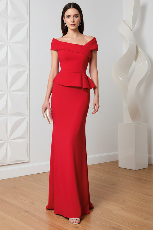 Asymmetrical and Mermaid Mother of Bride Dress