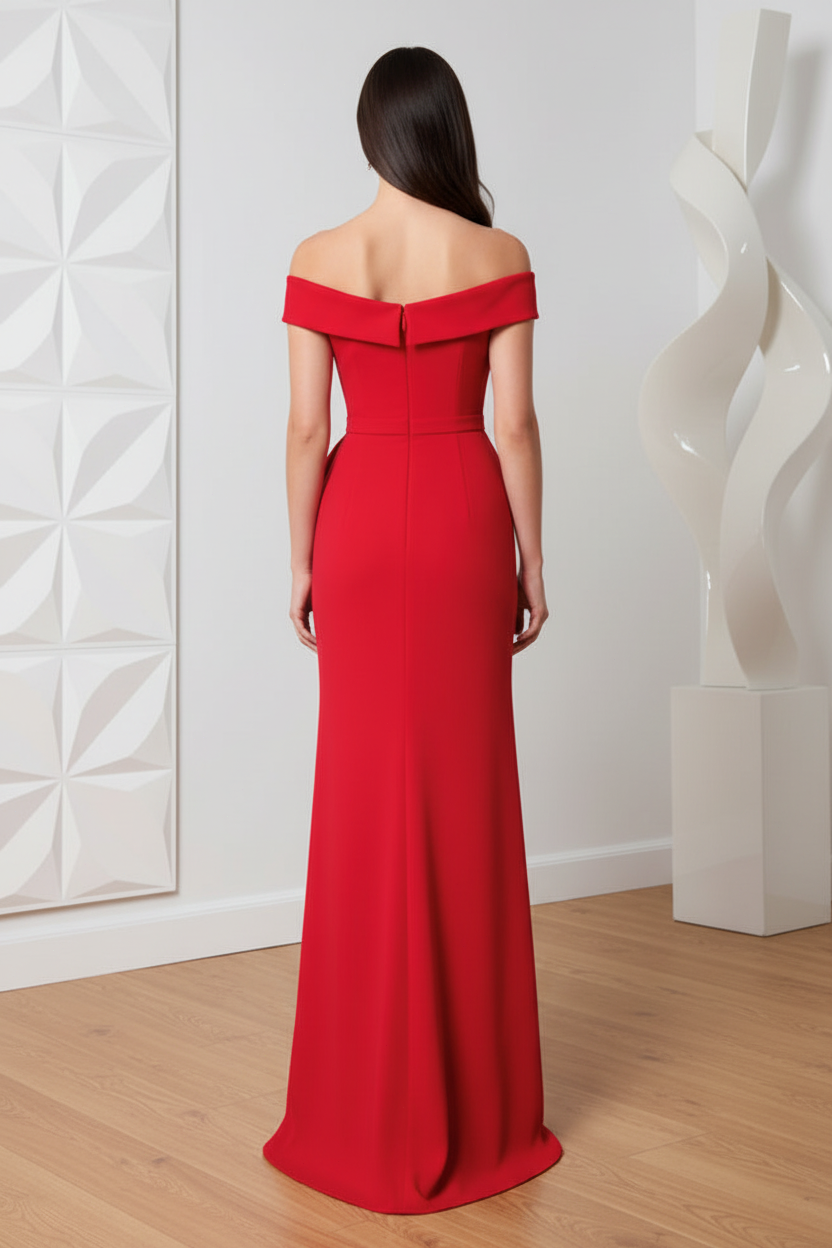 Asymmetrical and Mermaid Mother of Bride Dress