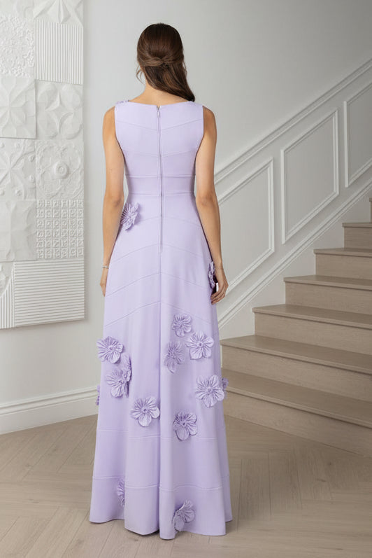 Scoop Appliques Sheath Cocktail Dress