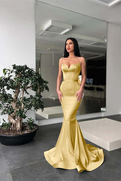 Lussooy Satin Stunning Black Sleeveless Strapless Pleated Prom Dress with Long Split