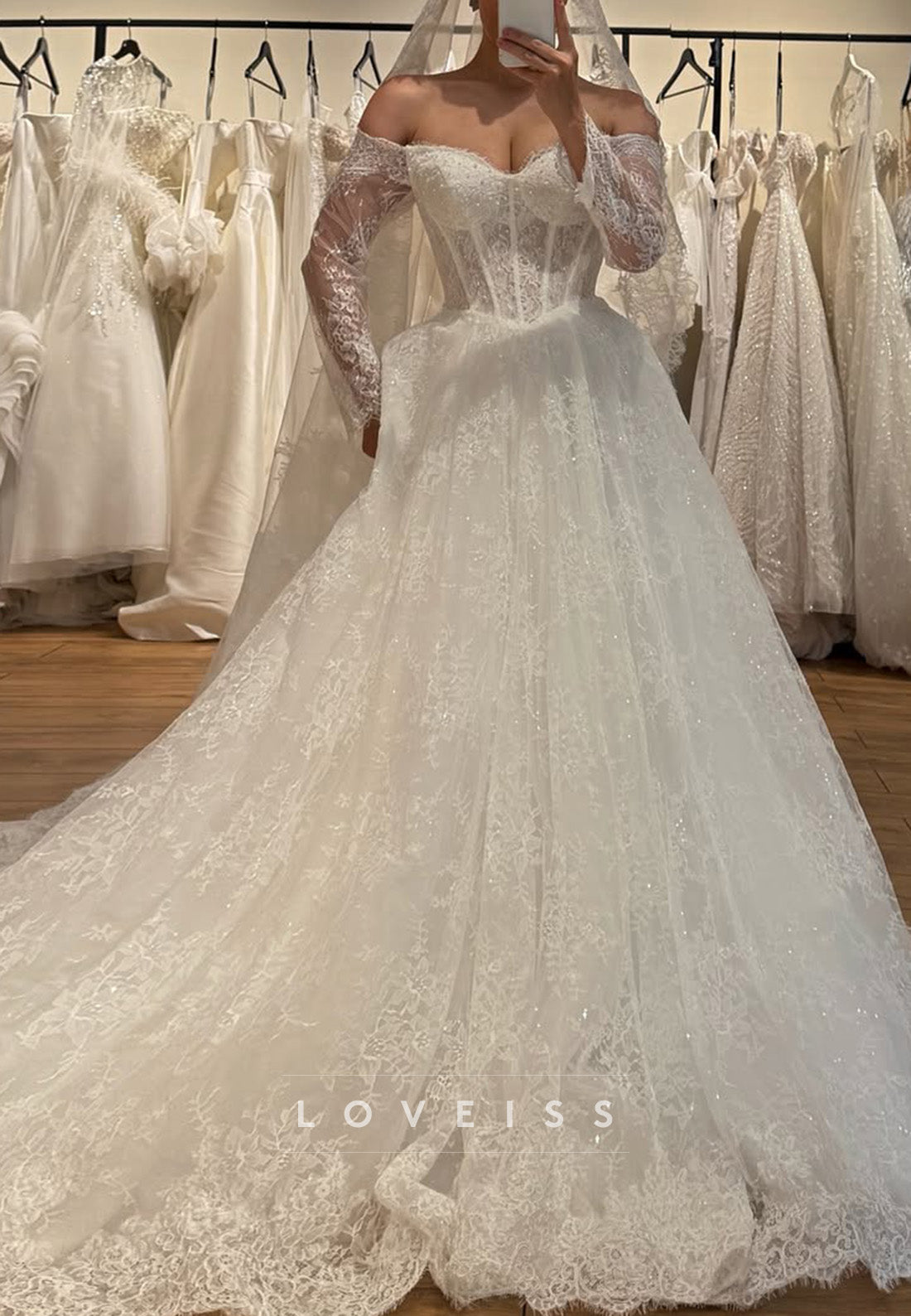 Corset Lace Ball Gown Wedding Dress