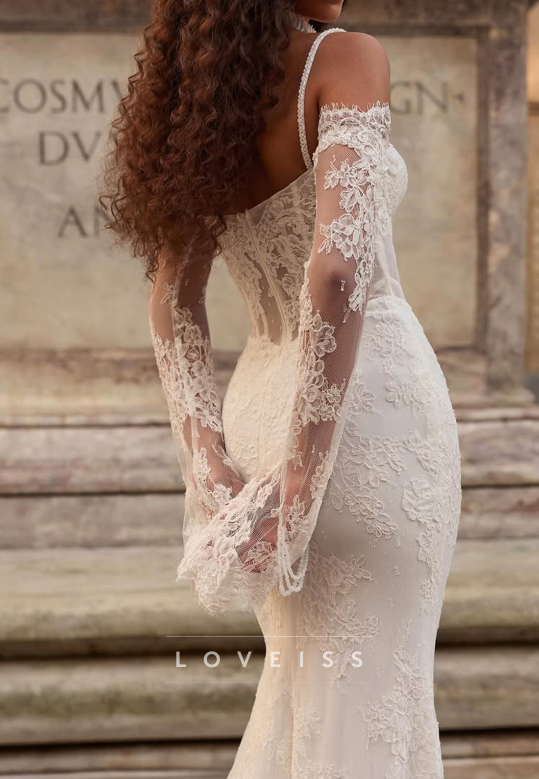 Sweetheart Corset Lace Mermaid Wedding Dress