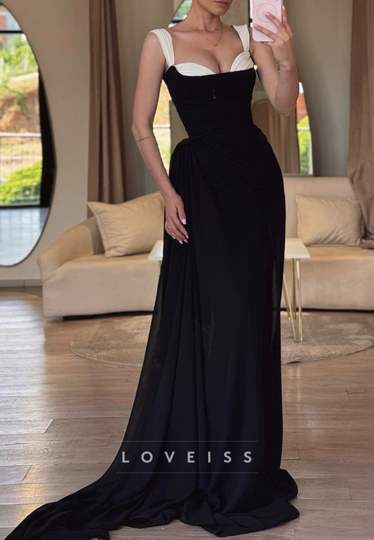 Sweetheart Ruched Side-Draped Formal Gown