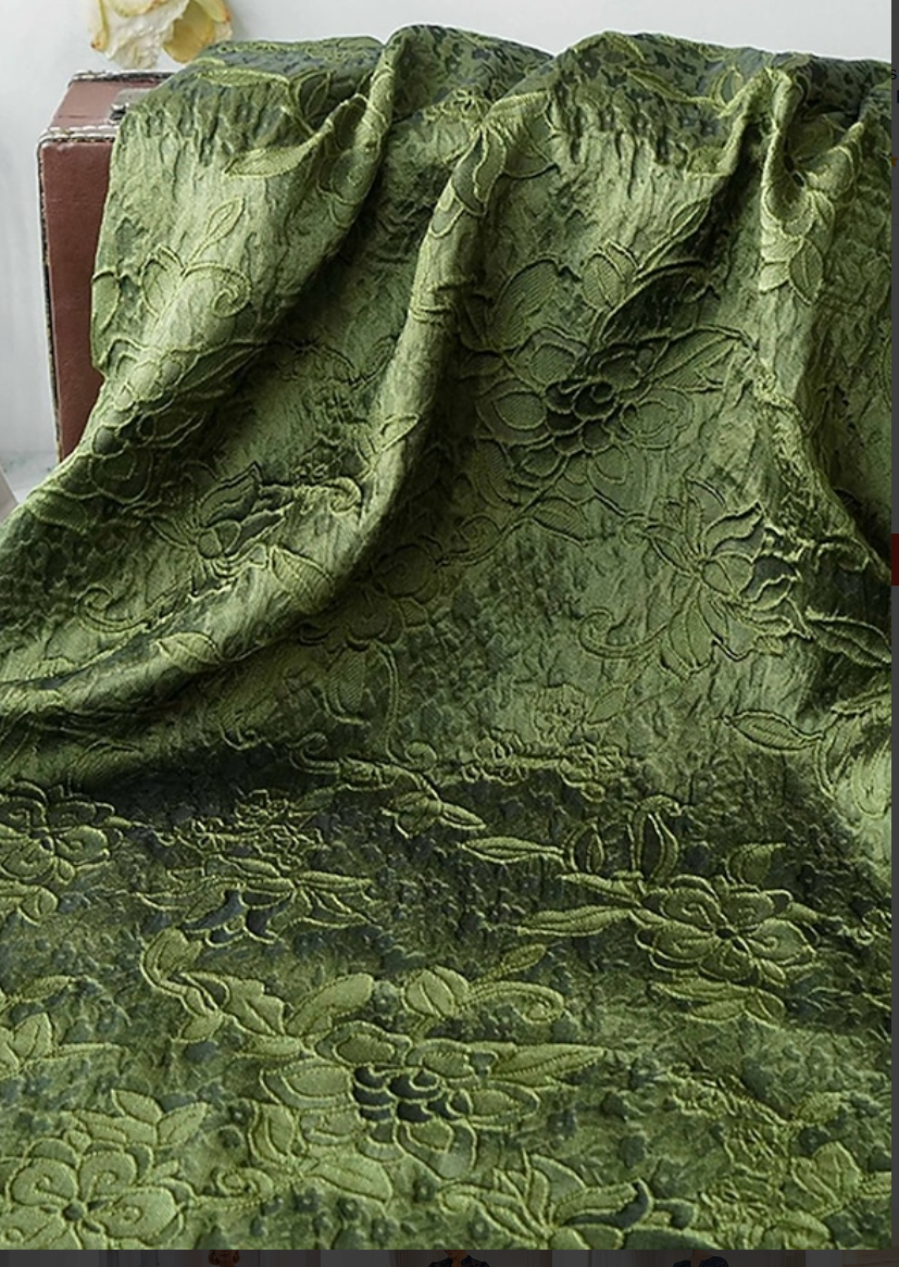 Elegant A-Line Jacquard Maxi Shirt Dress