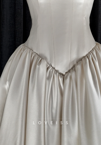 Basque Waist Ball Gown Wedding Dress
