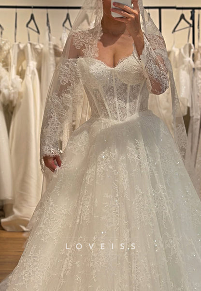 Corset Lace Ball Gown Wedding Dress