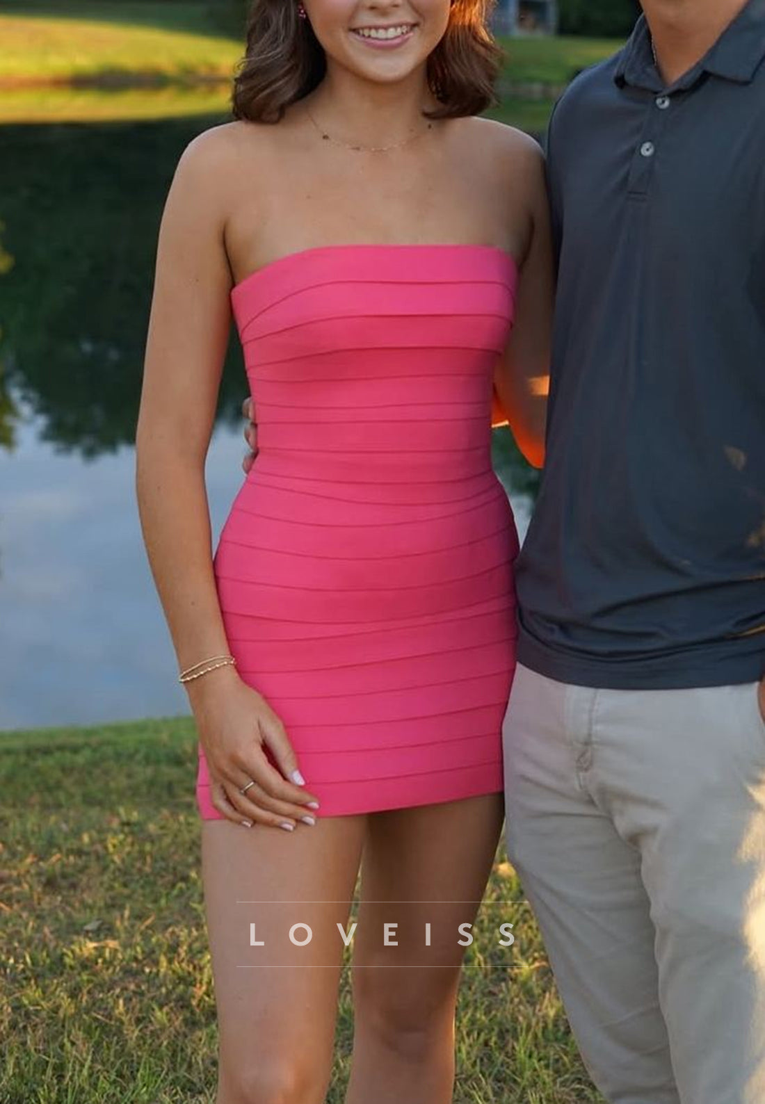 Strapless Bandage Bodycon Mini Dress