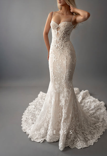 Lace Mermaid Wedding Dress with Corset Bodice