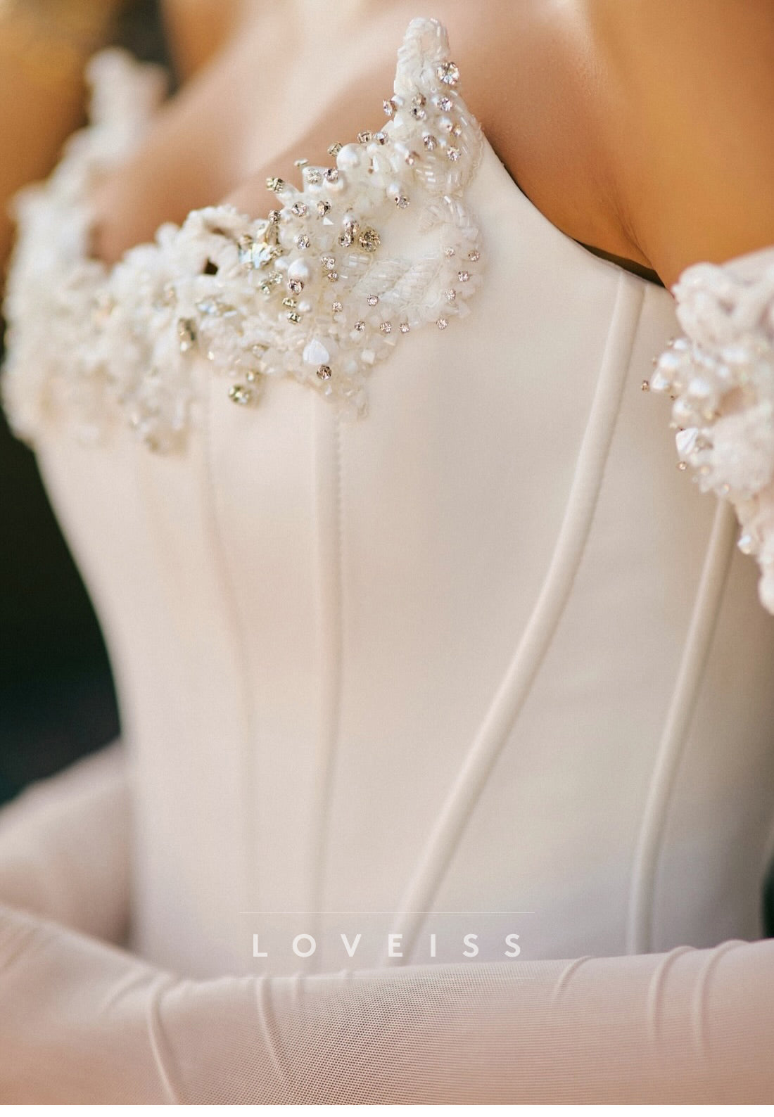 Corset Satin Ball Gown Wedding Dress