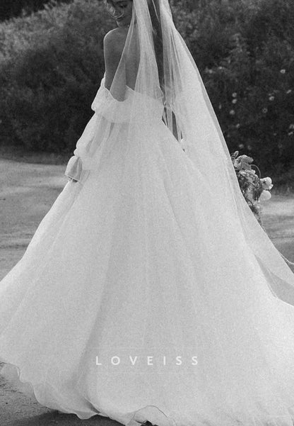 Sweetheart Organza A-Line Wedding Dress