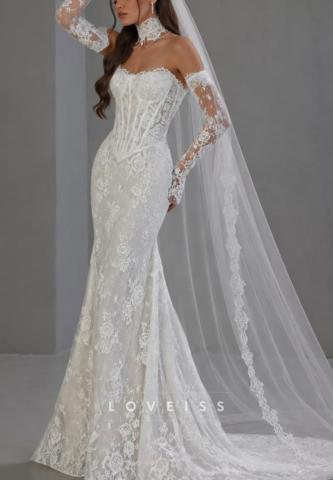 Lace Corset Mermaid Wedding Dress
