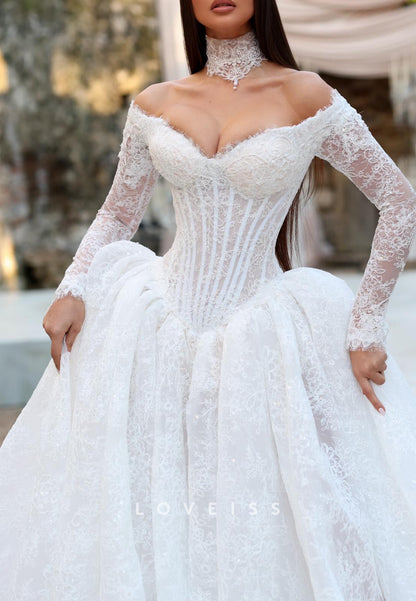Corset Lace Ball Gown Wedding Dress