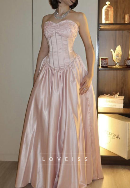 Strapless Corset Bodice Ball Gown