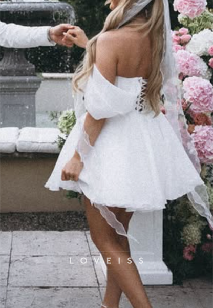 Off-the-Shoulder Corset Mini Dress