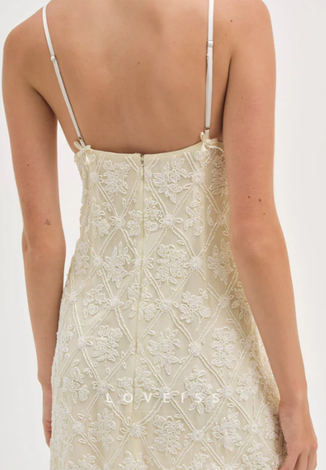 Floral Lace Bustier Mini Dress
