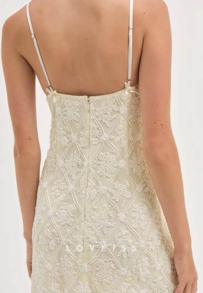 Floral Lace Bustier Mini Dress