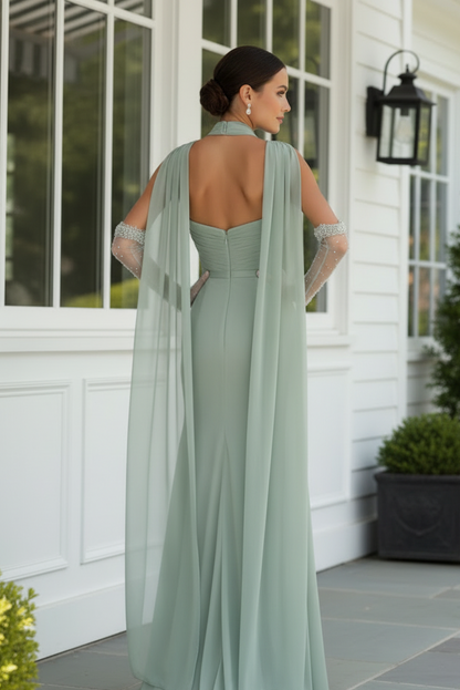 Strapless Sweetheart Evening Gown with High Slit