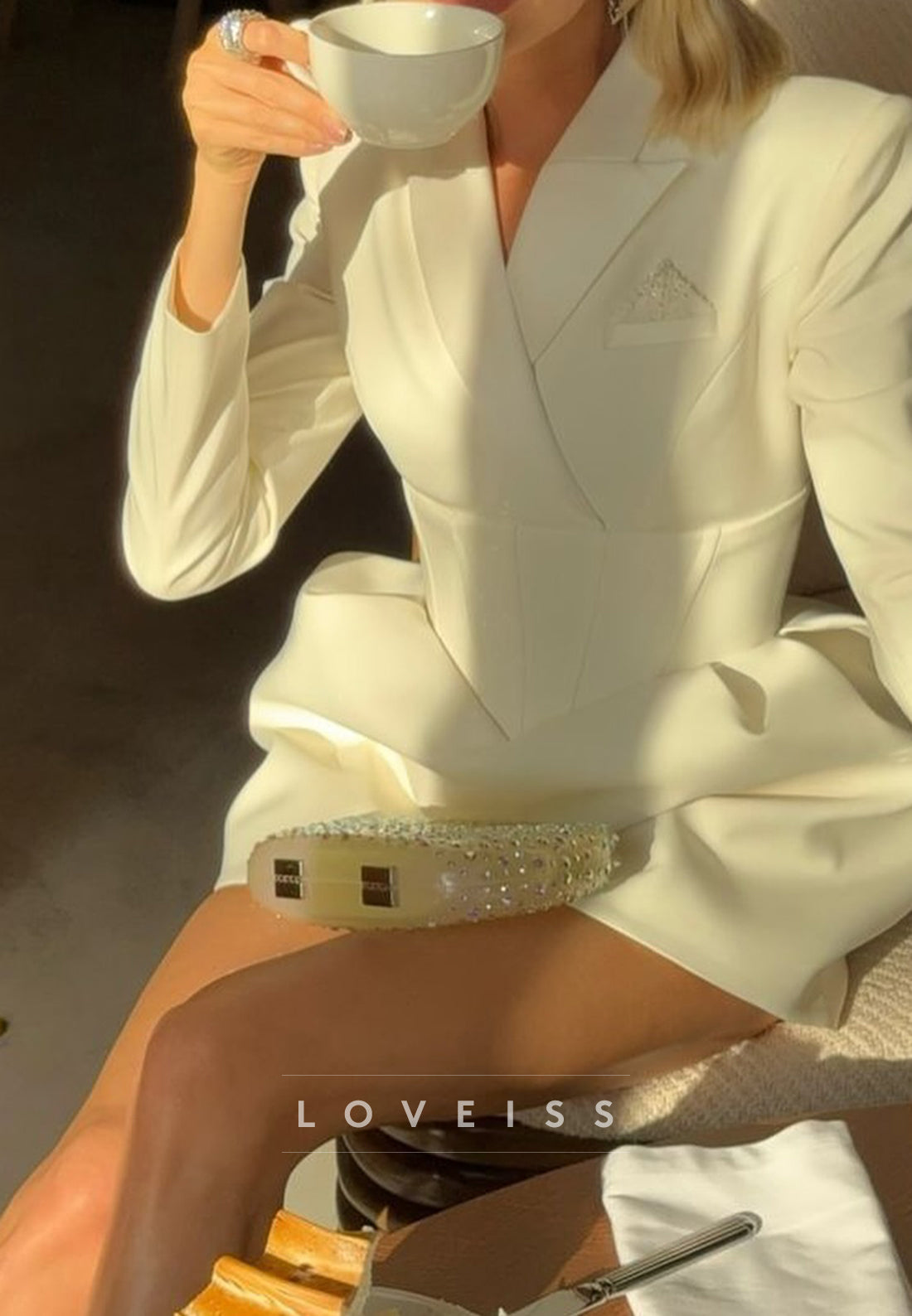 Long Sleeve Corset Blazer Mini Dress