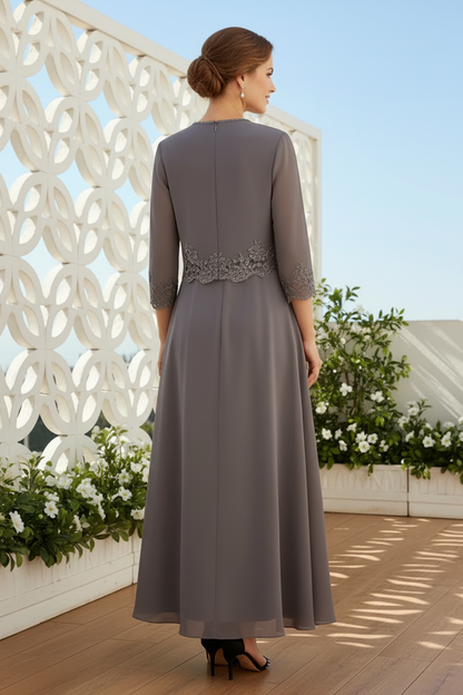 Lace Chiffon Jacket Dress
