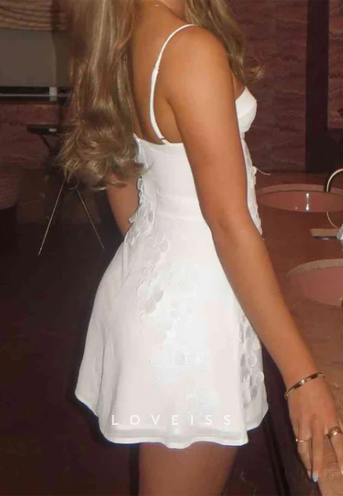 Sweetheart Corset A-Line Mini Dress with 3D Flowers