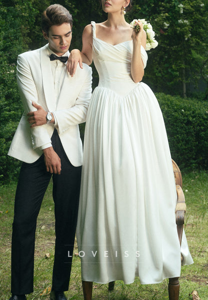 Basque Waist Ball Gown Wedding Dress