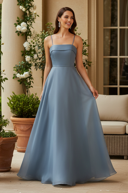 Organza A-Line Gown with Matching Wrap Jacket