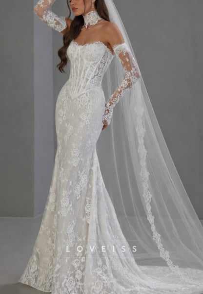 Lace Corset Mermaid Wedding Dress