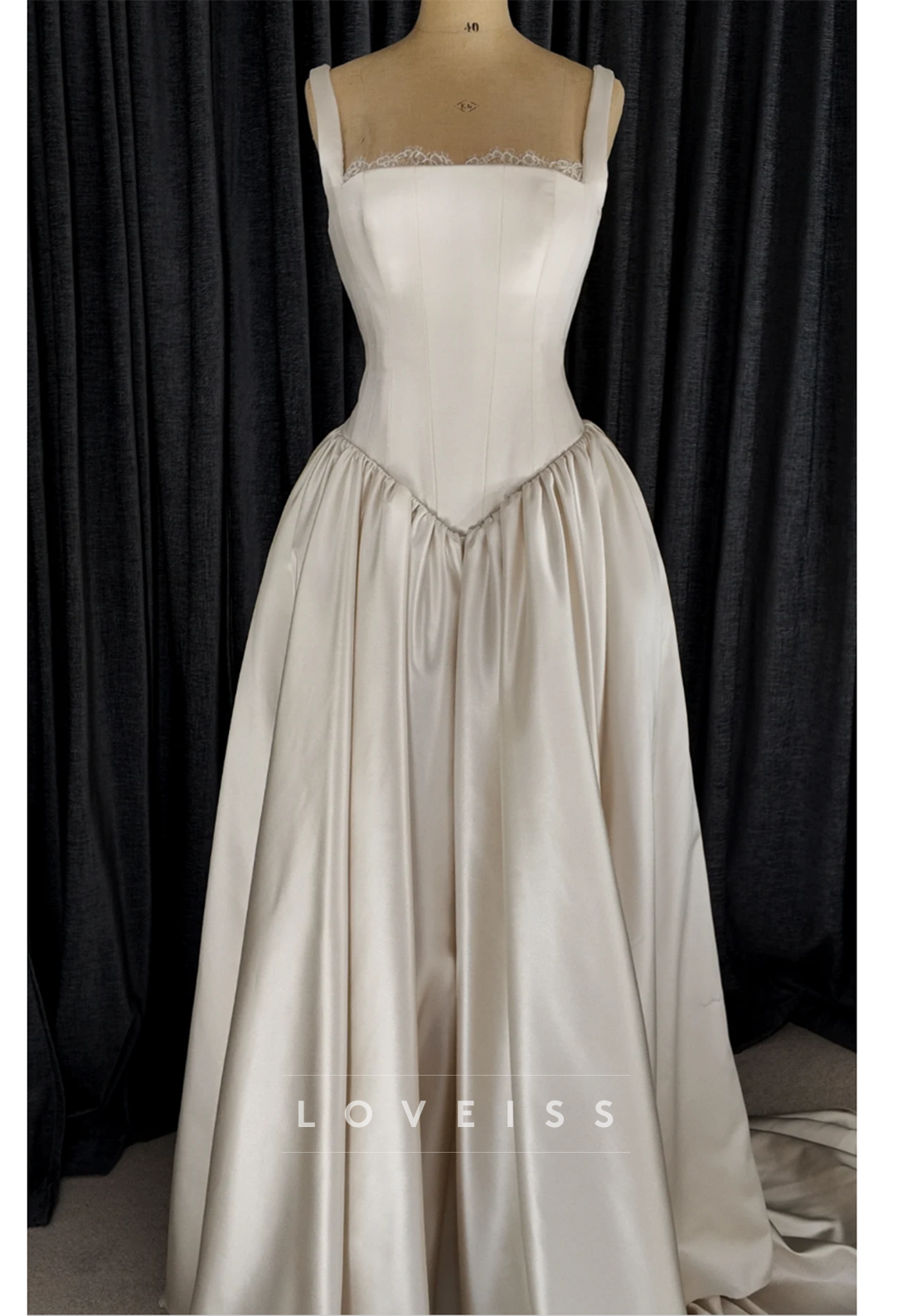 Basque Waist Ball Gown Wedding Dress