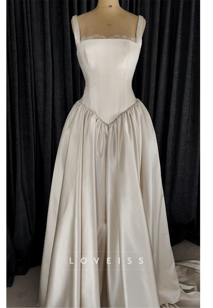 Basque Waist Ball Gown Wedding Dress