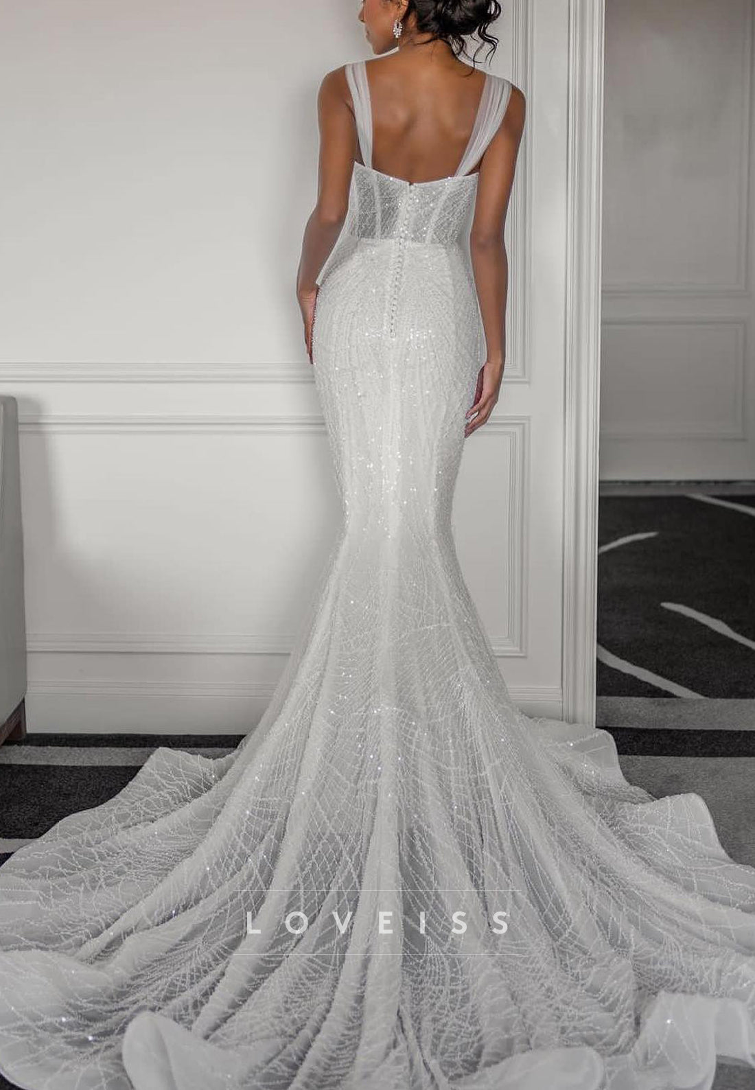Sweetheart Mermaid Wedding Dress with Corset Bodice