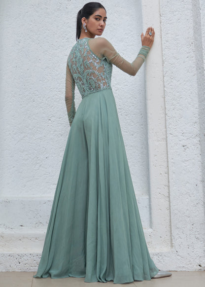 Yasmeen Embroidered wide-leg jumpsuit