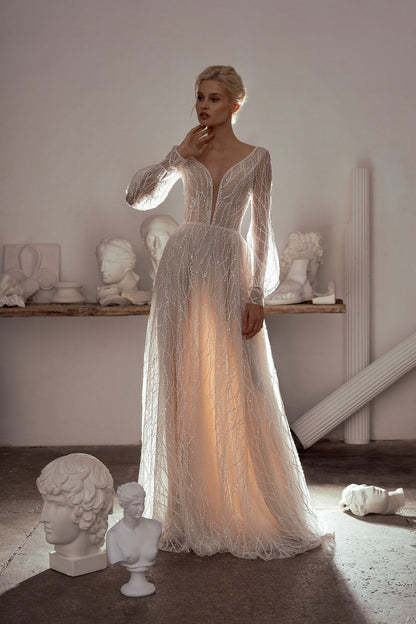 boho summer beach long ivory bride bridal wedding dress plus size adjustable brilliant bridal lace a line tulle open wedding unique bohemian