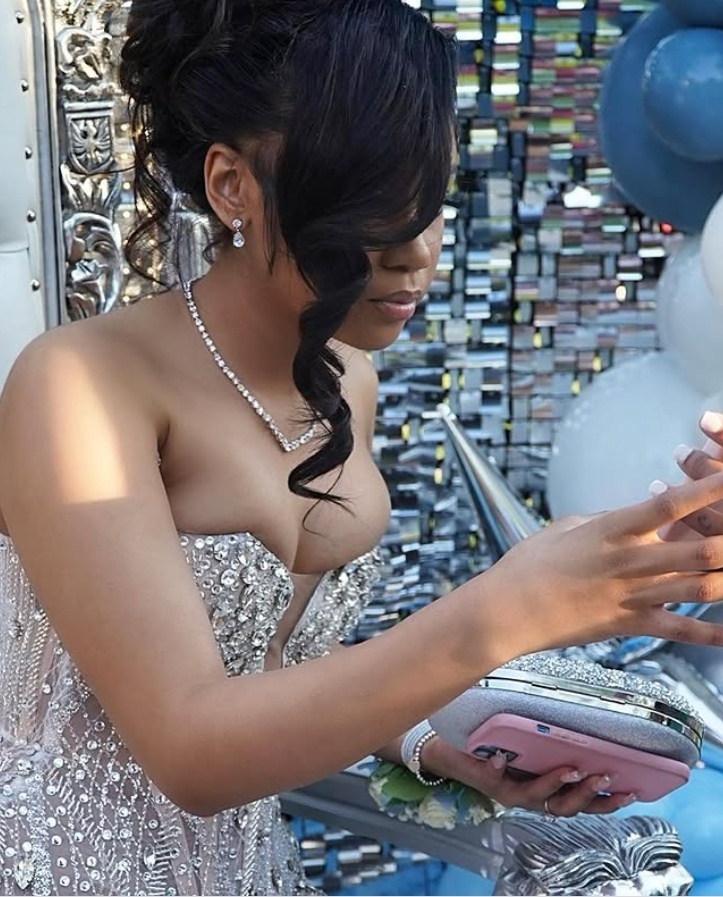 Silver Beadings Sweetheart Mermaid Black Girl Long Party Dress