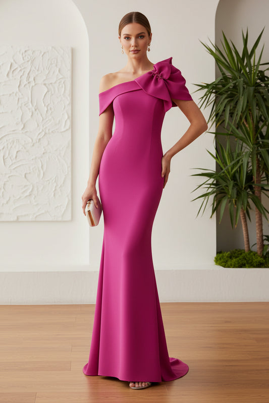 One Shoulder Mermaid Evening Dress