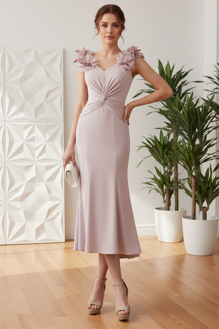 Sweetheart Straps Sheath Wedding Guest Dress