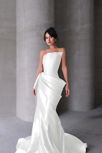 Lussooy Modern V-Neck Slit Prom Dress Spaghetti-Straps