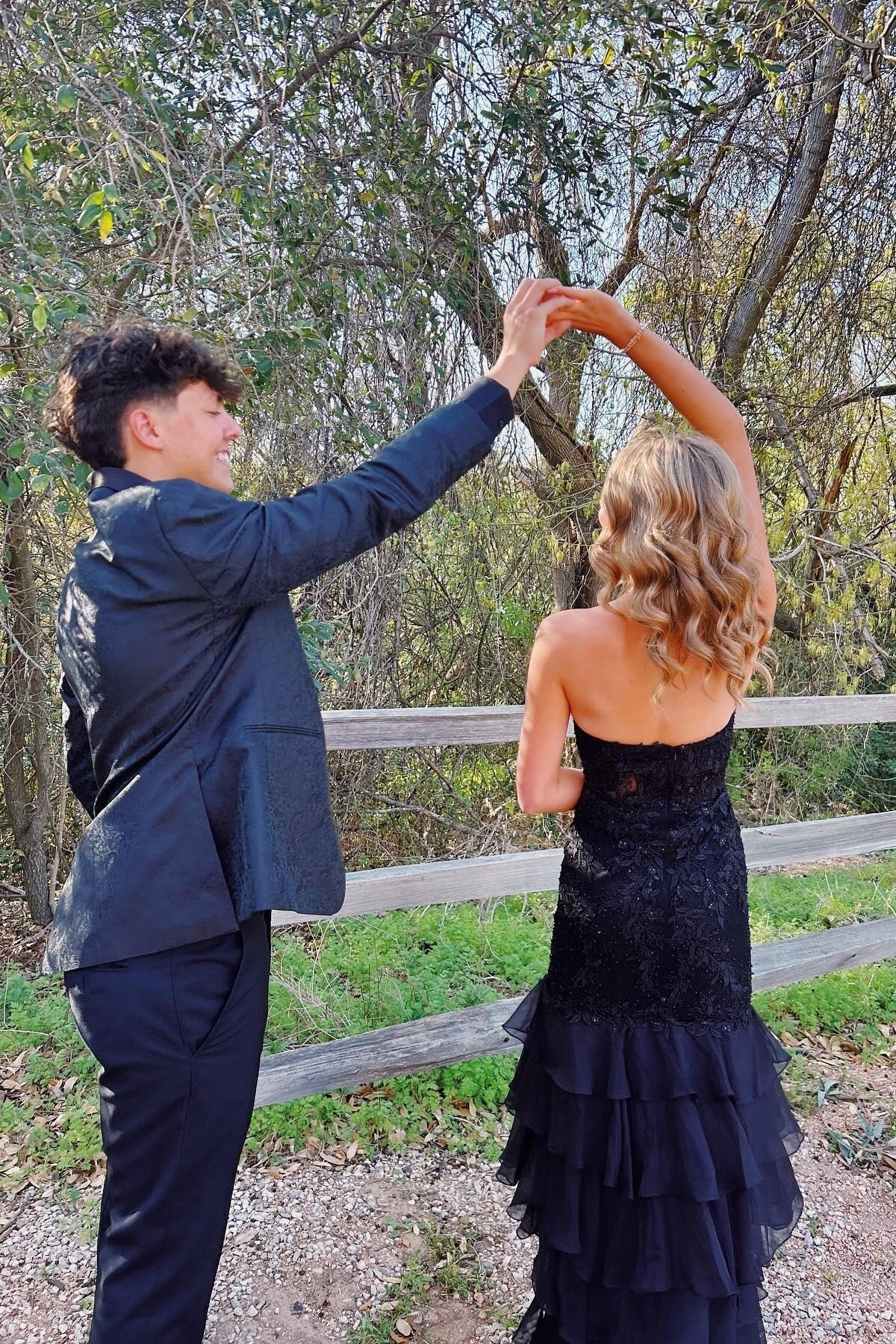 Strapless Mint Appliques Tiered Chiffon Long Dress